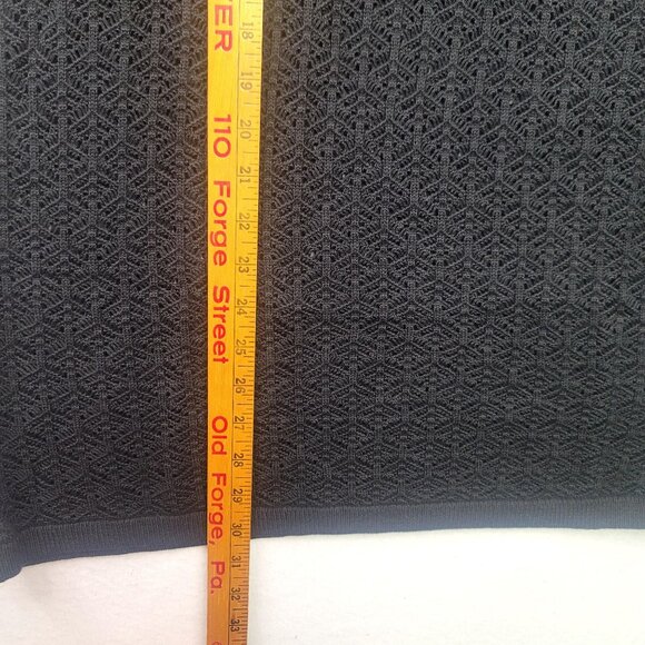 A New Day Womens Black Midi Sweater Pull-On Side Slit Skirt Medium New - Picture 7 of 7